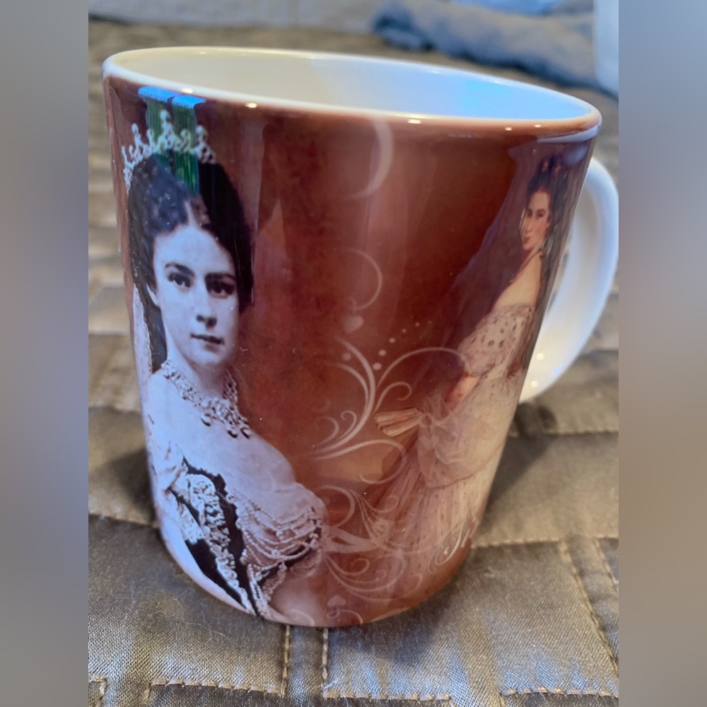 Princess Sissi ceramic Mug made in Hungary 14 oz